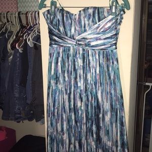Jessica Simpson strapless long dress